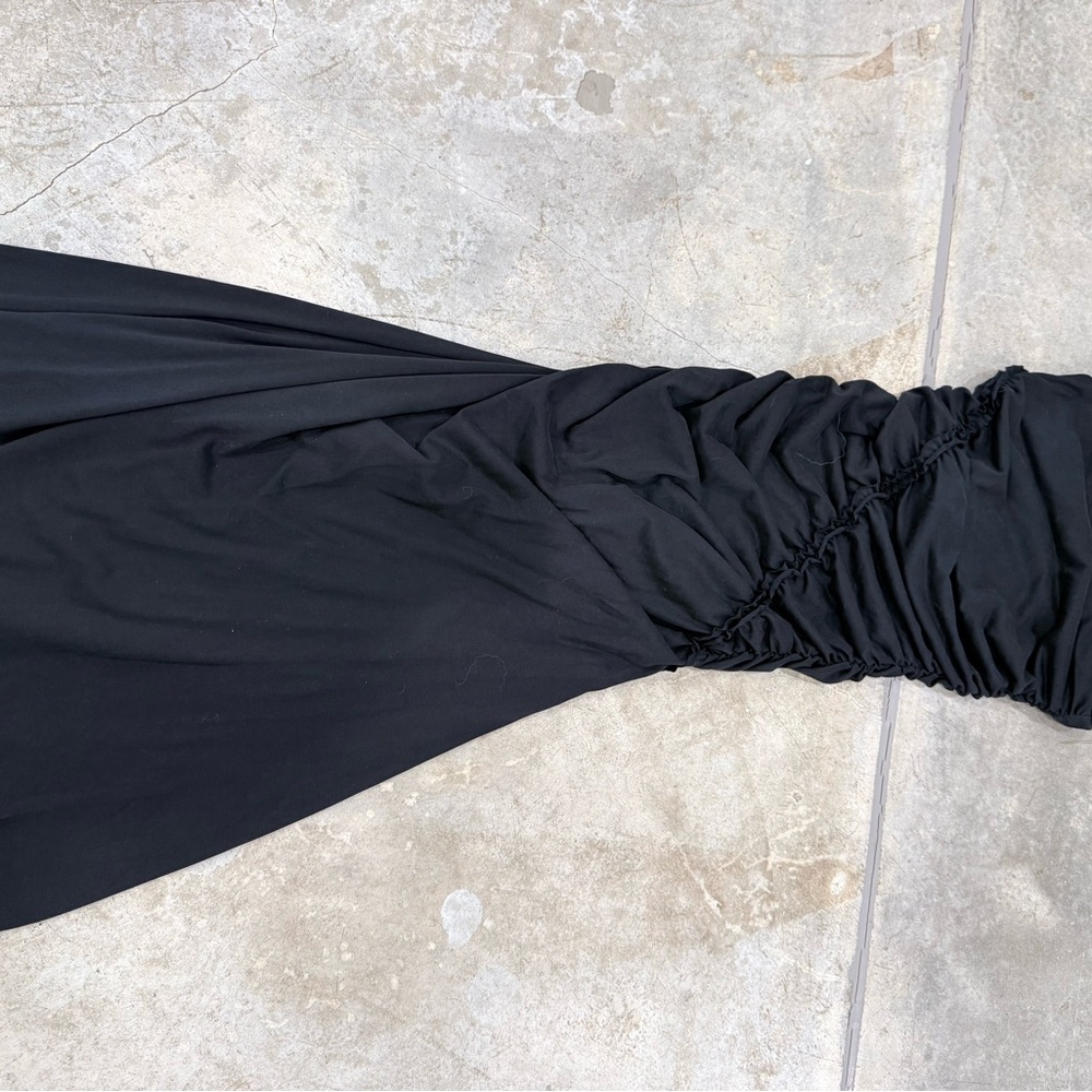 Anthropologie Strapless Black Dress